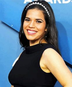 The Actress America Ferrera paint by numbers
