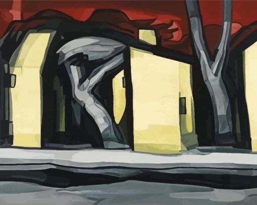 A Situation In Yellow Oscar Bluemner paint by numbers