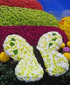 Aesthetic Flower Show paint by numbers