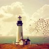 Aesthetic Vintage Lighthouse paint by numbers
