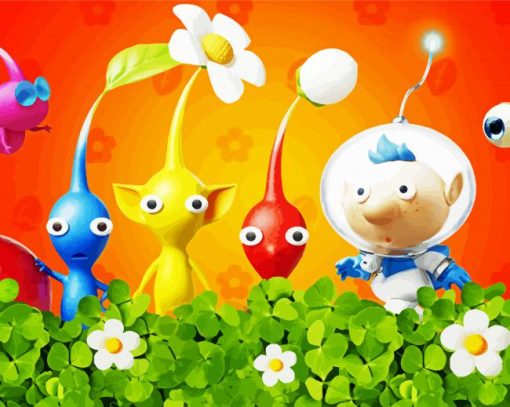 Aesthetic Game Pikmin Paint By Numbers