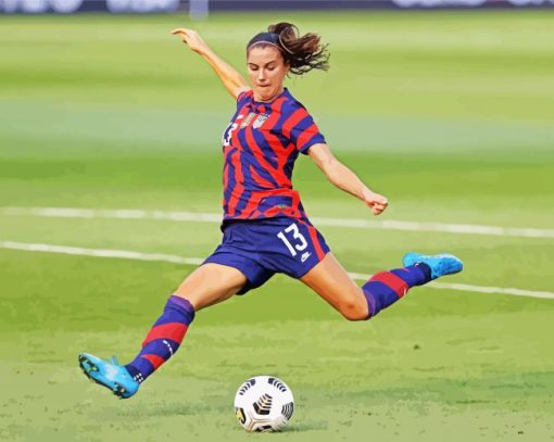 Alexandra Morga, Carrasco Soccer Player Paint By Numbers