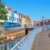 Amiens Colorful Houses paint by numbers