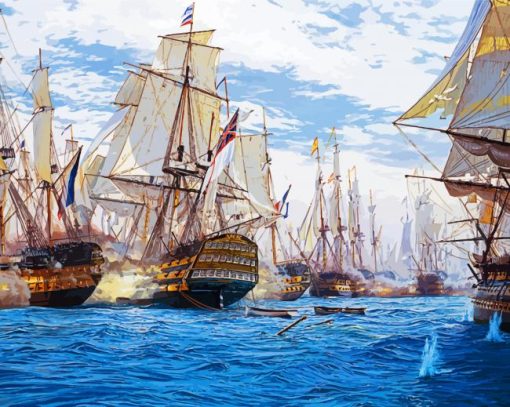 Battle Of Trafalgar paint by numbers