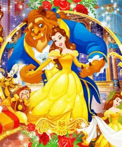Beauty And The Beast Characters paint by numbers