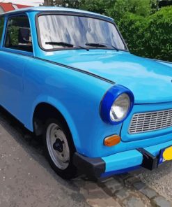 Blue Trabbi paint by numbers