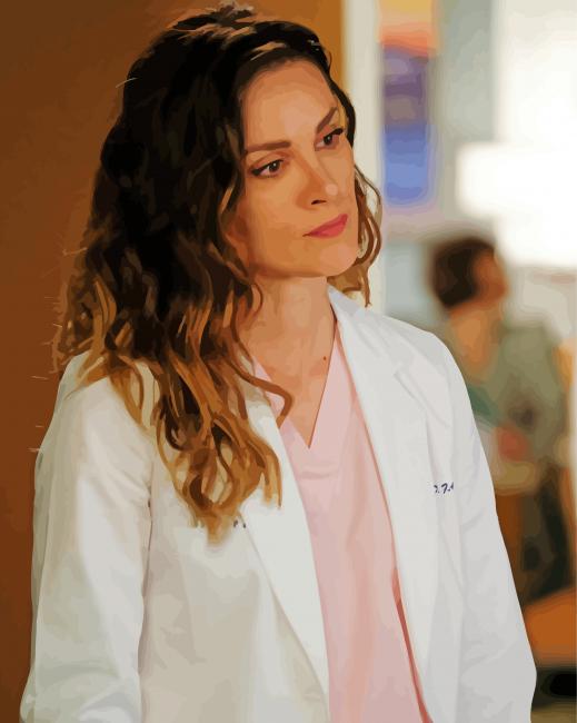 Carina Deluca Grey Anatomy Character Paint By Numbers - Paint By Numbers