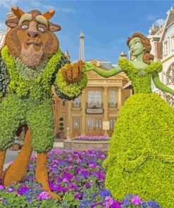 Disney Garden Flower Show paint by numbers
