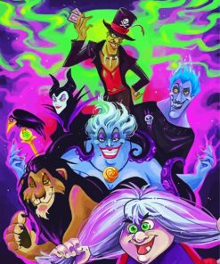 Disney Villains Art Paint By Numbers