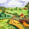 English Countryside Art Paint By Numbers