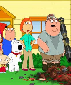 Family Guy Movie paint by numbers