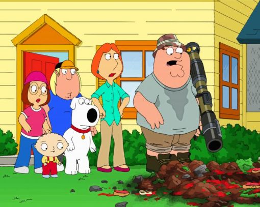 Family Guy Movie paint by numbers