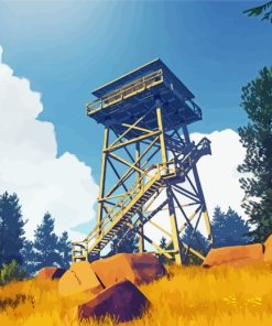 Firewatch Video Game Paint By Numbers