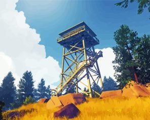 Firewatch Video Game Paint By Numbers - Paint By Numbers