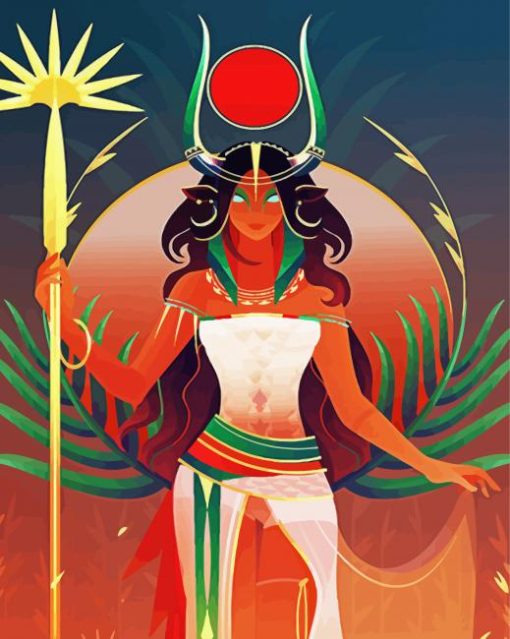 Hathor Godess Art Paint By Numbers