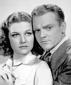 James Cagney With Ann Sheridan Paint By Numbers