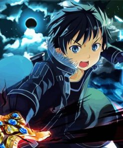 Kirito The Sword Art Character paint by numbers
