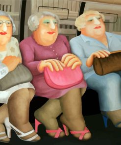 Ladies In Bus By Beryl Cook Paint By Numbers