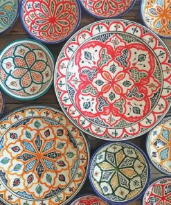 Moroccan Crockery Paint By Numbers