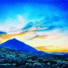 Mount Teide Volvano At Sunset Paint By Numbers