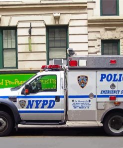 Nypd Vehicule paint by numbers
