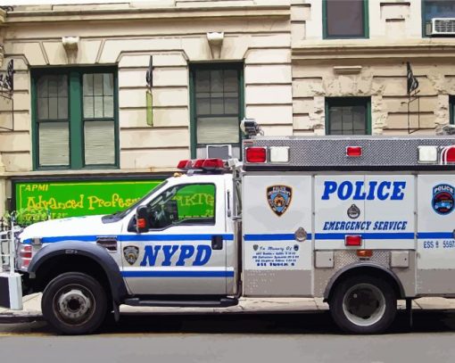 Nypd Vehicule paint by numbers