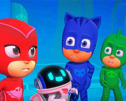 Pj Masks Heroes Paint By Numbers