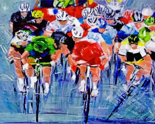 Painting Tour De France Paint By Numbers