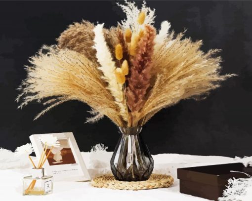 Pampas In Bouquet Paint By Numbers