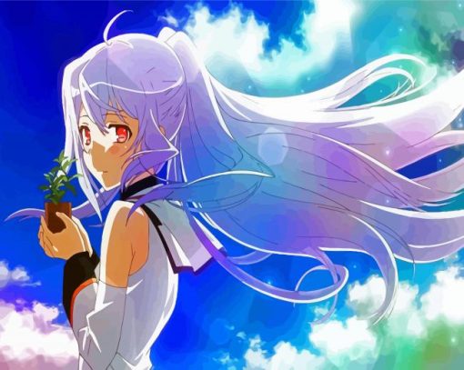 Plastic Memories Isla Character paint by numbers