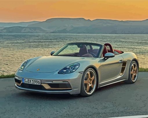 Porsche Boxster Paint By Numbers
