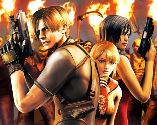 Resident Evil Characters paint by numbers