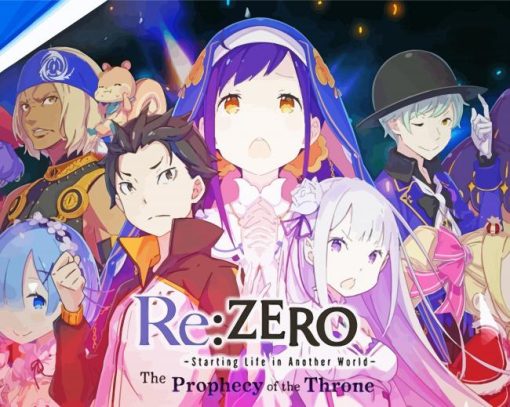 Rezero Serie Poster Paint By Numbers