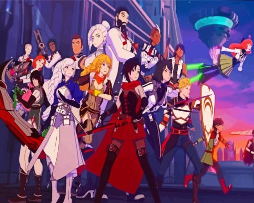 Rwby Anime Characters paint by numbers