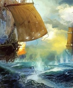 Sea Battles Paint By Numbers