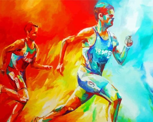The Runners Art Paint By Numbers