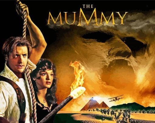 The Mummy Movie Poster Paint By Numbers