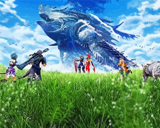 Xenoblade Chronicles Characters paint by numbers