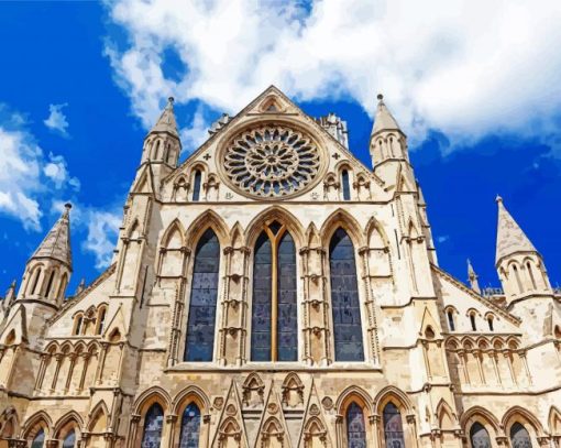 York Minster Basilique paint by numbers