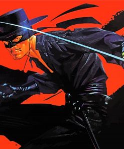 Zorro Hero Paint By Numbers
