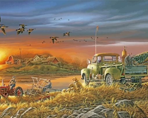 Aesthetic Terry Redlin paint by numbers