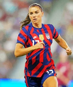 American Soccer Player Alex Morgan Paint By Numbers