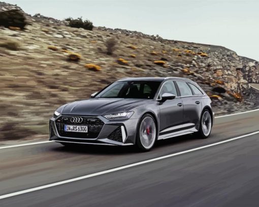 Audi RS6 On Road paint by numbers