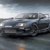 Black Toyota Supra Car paint by numbers