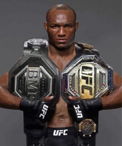 Cool Kamaru Usman MMA Fighter Paint By Numbers