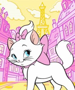 Cute Marie The Aristocats paint by numbers