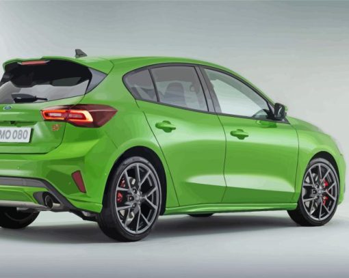 Green Ford Focus St Paint By Numbers