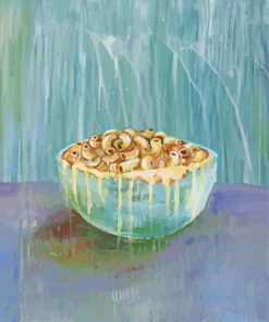 Mac And Cheese In Bowl Art Paint By Numbers