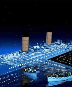 The Sinking Of The Titanic Paint By Numbers