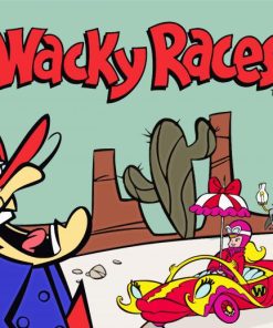Wacky Races Poster Paint By Numbers